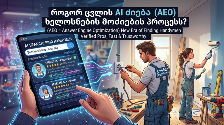 როგორ ცვლის AI ძიება (AEO) ხელოსნების მოძიების პროცესს?